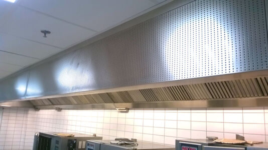 Professional Kitchen Exhaust Hood with Inlet Air